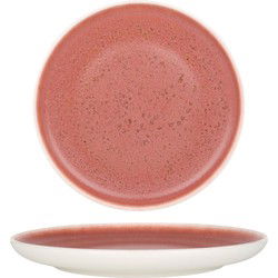 Rinart Dessertbord - Rosa - Porselein - 21 cm - set van 6