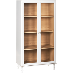 TINGLEDALE - Vitrinekast - Wit - 80 cm - Hout