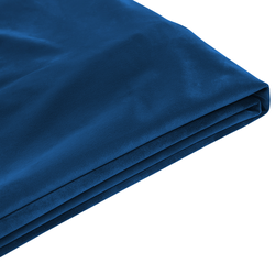 Beliani FITOU - Bekleding voor bedframe-Blauw-Fluweel