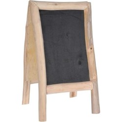 Orange85 Schoolbord - Krijtbord - Staand - Zwart - 70x40x37cm - Hout - Tekenbord