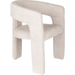 Housecraft Living Valentin Eetkamerstoel Gestoffeerd Beige - Set van 2