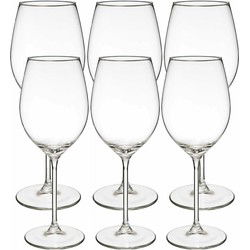 Wijnglazen set Lina - 12x - voor rode en witte wijn - 41 CL - 54 CL - Wijnglazen