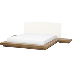 Beliani ZEN - Tweepersoonsbed-Lichte houtkleur-MDF