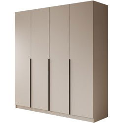 Meubella - Kledingkast Sabre - Beige - 200 cm