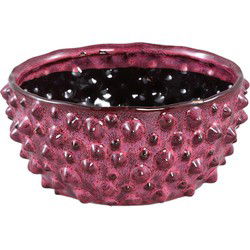 PTMD Marel Bloempot - 19 x 19 x 9 cm - Keramiek - Rood