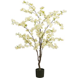 Mica Decorations Kunstbloem Blossom - 40x40x138 cm - Polyester - Creme