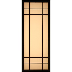 Fine Asianliving Japanse Wandlamp Shoji Zwart Noshiro B12xD20xH50cm