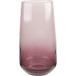 Clayre & Eef Waterglas  430 ml Paars Glas Drinkbeker