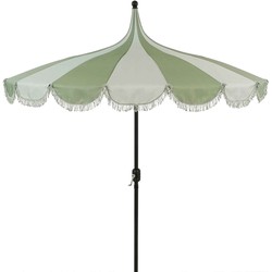 Edelman Rissy parasol licht groen - Ø220 x 238 cm