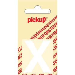 Plakletter Helvetica 40 mm Sticker witte letter x - Pickup