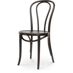 Vienna Thonet No. 18 houten bistrostoel zwart gebeitst