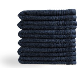 PHLOX Gastendoek Set 30x50 cm - 6 stuks - 600 g/m2 Zacht Katoen - Supreme Collectie - Navy