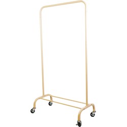 Clothes rack - Wheels - Sand - 80x40x155cm