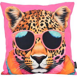 Funky Leopard | 45 x 45 cm | Kussenhoes | Katoen/Polyester