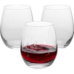 Excellent Houseware luxe sap/waterglazen - 12x stuks - 390 ml - Drinkglazen