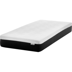 COZY - Schuimmatras stevig - Zwart/Wit - 90 x 200 cm - Latex