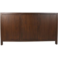 HSM Collection-Dressoir 3 Deur-150x42x85-Bruin-Teak Fineer