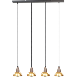 Beliani CASTALY - Hanglamp-Messing-IJzer