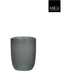 Mica Decorations tabo beker grijs maat in cm: 10 x 7,5