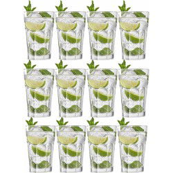 Royal Leerdam Cocktailglazen/Mojito - 12x stuks - 410 ml - Drinkglazen - Cocktailglazen