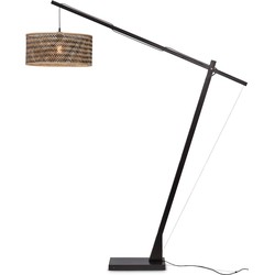 Vloerlamp Java - Bamboe Zwart/Naturel - 175x50x207cm