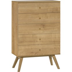 Commode met 5 laden L75 cm - NATURE