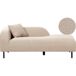 Beliani LE CRAU - Chaise longue-Grijs-Bouclé