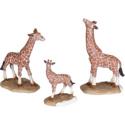 Giraffe family 3 stuks - l9,5xb4,5xh13cm - Luville
