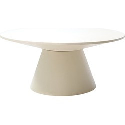 Salontafel Rond Ø60cm - Betonlook - Beige - Sep