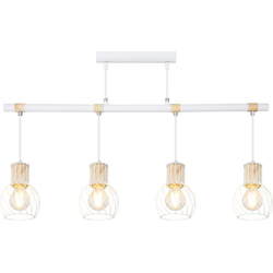 Moderne hanglamp Luise - L:87cm - E27 - Metaal - Wit