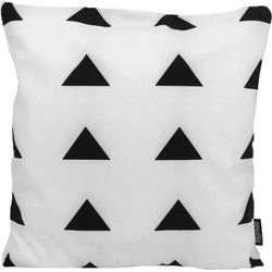 Sierkussen Senza Black/White #3 | 45 x 45 cm | Katoen/Polyester
