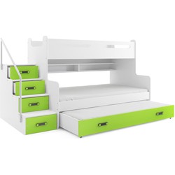 4 Persoons Design Stapelbed Groen | Perfecthomeshop