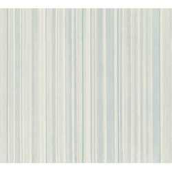 A.S. Création behang strepen blauw, wit en groen - 53 cm x 10,05 m - AS-378174
