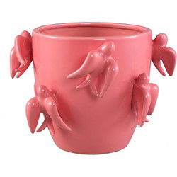 PTMD Bloempot Emmelyn - 26x26x18 cm - Keramiek - Roze