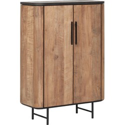 DTP Home Cupboard Soho low, 2 doors,130x90x40 cm, recyceld teakwood and mortex