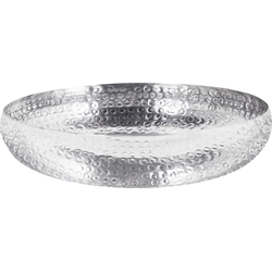Beliani TANIS - Decoratieve schaal-Zilver-Aluminium