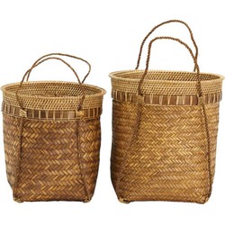 House Doctor Manden Balie naturel 35cm - set van 2