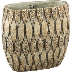 PTMD Bloempot Joedi - 30x15x28 cm - Cement - Taupe