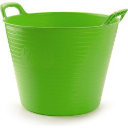 Plasticforte Flexibele emmer/kuip - groen - 42L - rond - 38x45cm - Wasmanden