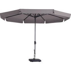 Madison - Parasol Syros - Rond - 350cm - Taupe