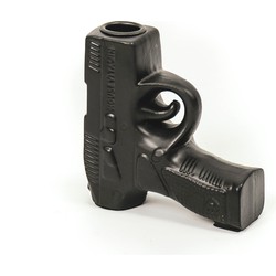 Housevitamin Gun Candle holder - Ceramics - Black - 12x12cm