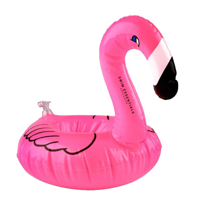 Opblaasbare Roze Flamingo Bekerhouder 1 st - 