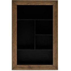 Riviera Maison Boekenkast industrieel - Eivissa Book Cabinet Small - Gerecycled Eikenhout - Bruin
