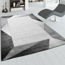 Laagpolig Vloerkleed - Diamesa - Modern - Grijs - 120x170 cm