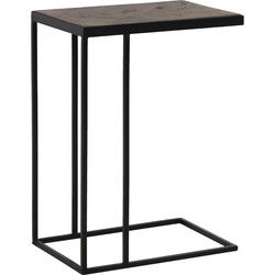 Light&living Bijzettafel 45x30x62 cm CHISA mango hout bruin-zwart