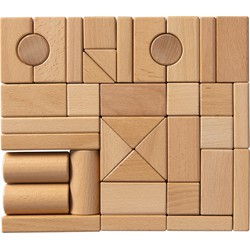 Van Dijk Toys Van Dijk Toys beuken houten blokken - 44 stuks
