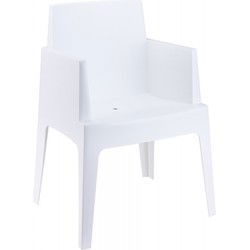 PLEMO design stoel 66x55x80 cm Wit