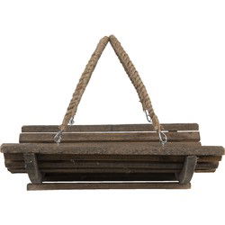 Clayre & Eef Decoratie schaal Bruin Hout