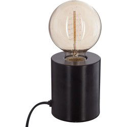 Atmosphera Tafellamp Saba - metaal - zwart - H10 cm - Leeslampje - Tafellampen