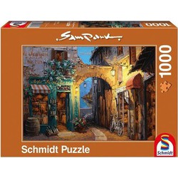 Schmidt Schmidt puzzel Steegje bij het Como meer - 1000 stukjes - 12+